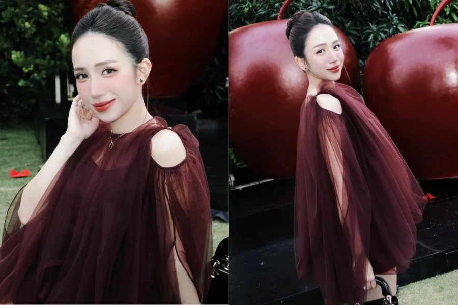 'Lên đồ' sang chảnh, Joyce Phạm khoe dáng 'mẹ bốn con vẫn mòn con mắt'