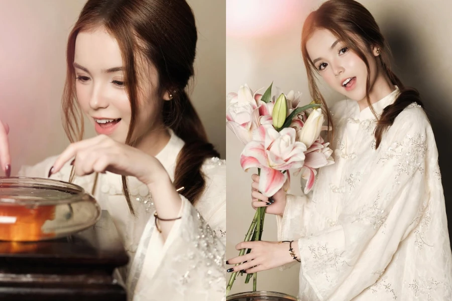 'Hot girl Muvik’ một thời giao diện trưởng thành, đằm thắm trong tà áo dài