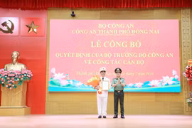 Bổ nhiệm Đại tá Trần Trọng Thủy giữ chức vụ Phó Giám đốc Công an TP Đồng Nai