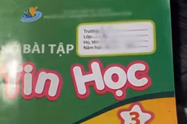 Vở bài tập Tin học lớp 3 in link 'web đen': Đơn vị phát hành thông báo khẩn