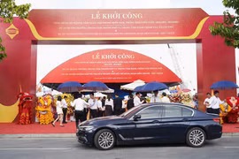 Lễ khởi công Quảng trường trung tâm TP và trung tâm hành chính của TP và khởi công xây dựng tuyến metro số 2 (Bến Thành - Thủ Thiêm). Ảnh: THUẬN VĂN