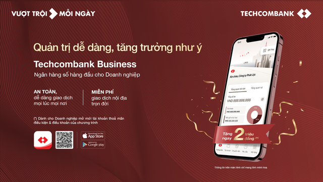 Techcombank chính thức ra mắt ngân hàng số dành cho doanh nghiệp Techcombank chinh thuc ra mat ngan hang so danh cho doanh nghiep