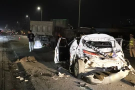 Hà Nội: Hiện trường vụ ô tô tải đâm hàng loạt xe tại vành đai 3 trên cao