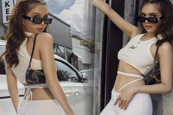 Lộ dây quần nội y giữa phố, Ngọc Trinh "bắt chước" mỹ nhân Kendall Jenner đình đám?