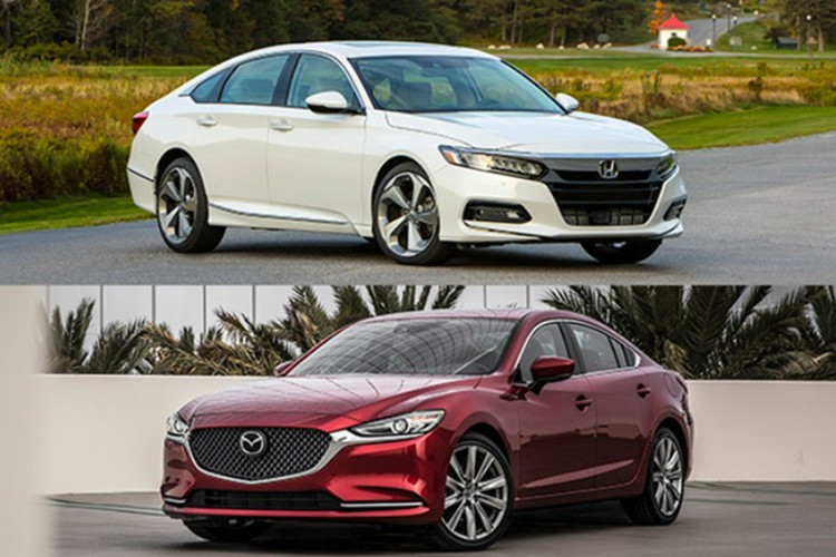 Xếp cuối bảng vẫn là Mazda6 và Honda Accord. Tuy nhiên, lượng xe bán ra của hai mẫu xe Nhật đều là những số 0. 1.jpg