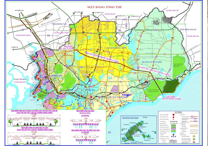 Hướng tuyến cao tốc Long Thành - Hồ Tràm.
