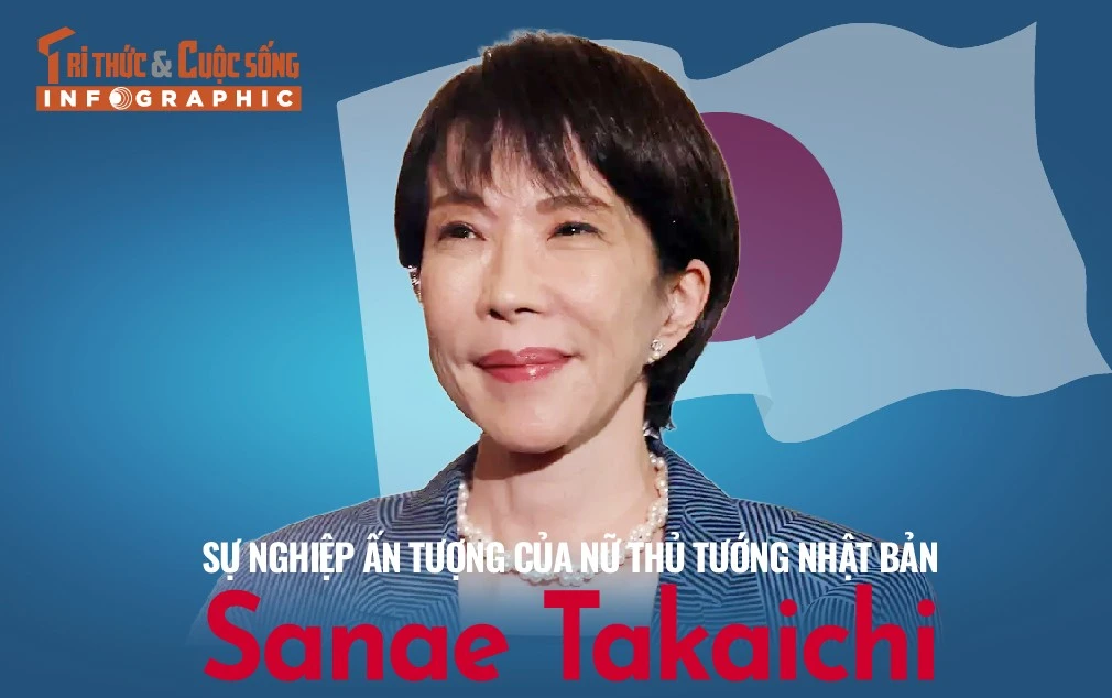 [INFOGRAPHIC] Sự nghiệp ấn tượng của nữ Thủ tướng Nhật Bản Sanae Takaichi
