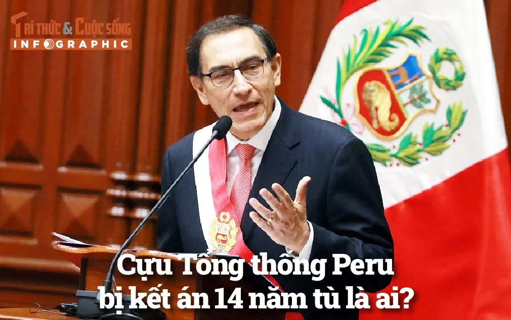 [INFOGRAPHIC] Cựu Tổng thống Peru bị kết án 14 năm tù là ai?