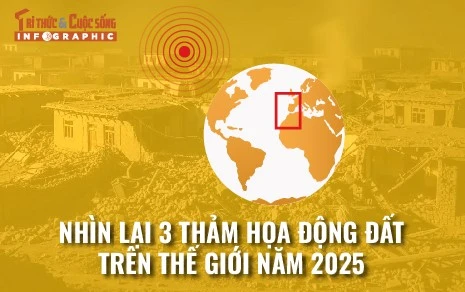 [INFOGRAPHIC] Nhìn lại 3 thảm họa động đất trên thế giới năm 2025