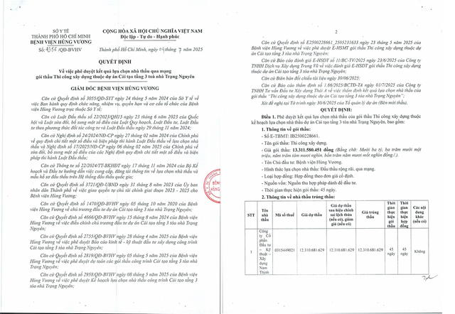 Một phần Quyết định số 4356/QĐ-BVHV. Nguồn MSC. qdinh4356-1.png