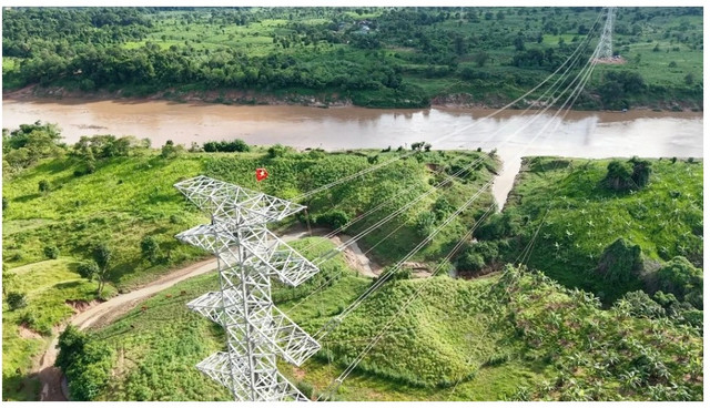 Tuyến đường dây truyền tải 220 kV dài hơn 52 km từ nhà máy điện gió Savan 1 (Lào) về biên giới Việt Nam được T&T Group hoàn thành sau hơn 6 tháng thi công. Ảnh: T&T Group. lng-hailang.png