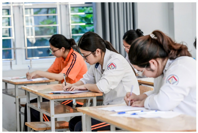 Thí sinh dự thi tốt nghiệp THPT năm 2025. Ảnh: Trọng Tùng tuyensinh-1.png