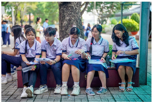 Học sinh TPHCM trong kỳ thi tuyển sinh vào lớp 10. Ảnh: Phạm Nguyễn hocsinh-2.png