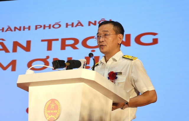 Ông Phan Tiến Hòa thông tin về các cá nhân kinh doanh có hành vi trốn thuế. Ảnh: C.T ong-phan-tien-hoa.jpg