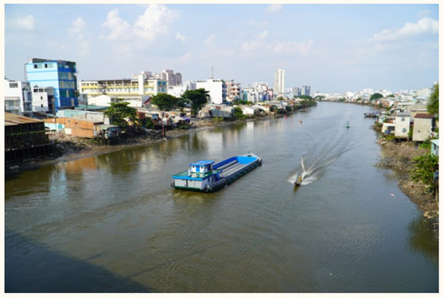 Dự án bờ Bắc kênh Đôi khi hoàn thành sẽ mang tới sự phát triển cho diện mạo thành phố cũng như đời sống cư dân đôi bờ .Ảnh: QUỐC ANH vanhdai-4.png