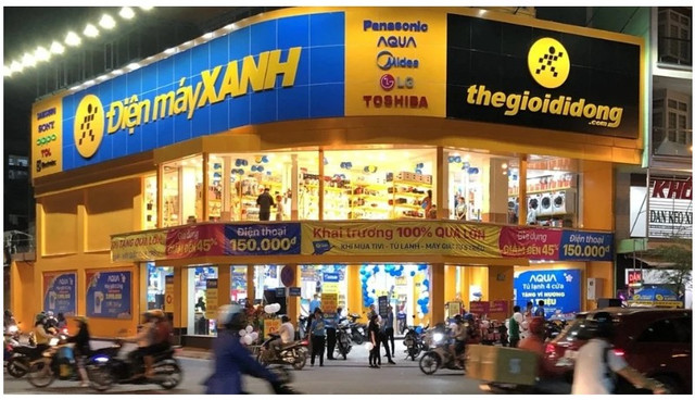 Điện Máy Xanh đóng góp hơn 44.500 tỷ đồng doanh thu, còn Thegioididong.com mang về trên 22.550 tỷ đồng. Ảnh: MWG. tgdd-1.png