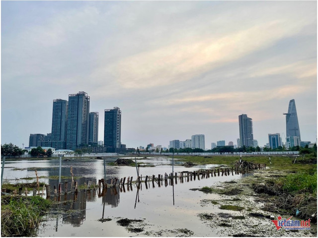Hiện trạng khu đất Công ty TNHH Lotte Properties HCMC thực hiện Dự án Thủ Thiêm Eco Smart City, thời điểm giữa tháng 8/2025. Ảnh: Anh Phương bds-3.png