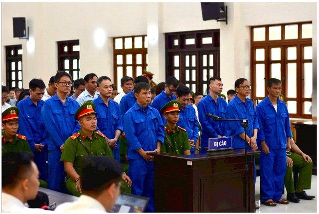 Các bị cáo tại phiên xét xử cuối cùng ngày 26/9. bicao-1.png
