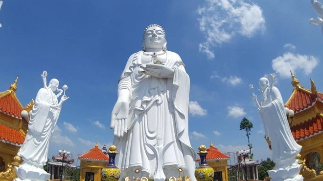 Chùa ở An Giang có tượng Phật Tổ lớn