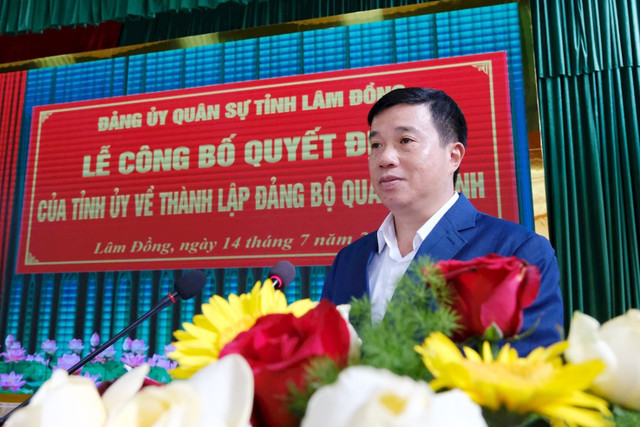 Đồng chí Y Thanh Hà Niê K' Đăm, Ủy viên Ban chấp hành Trung ương Đảng, Bí thư Tỉnh ủy Lâm Đồng phát biểu chỉ đạo. 6-1.jpg