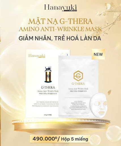 Sản phẩm G-Thera Amino Anti-Wrinkle Mask do công ty chồng Đoàn Di Băng phân phối. Ảnh: Internet unnamed-1.jpg