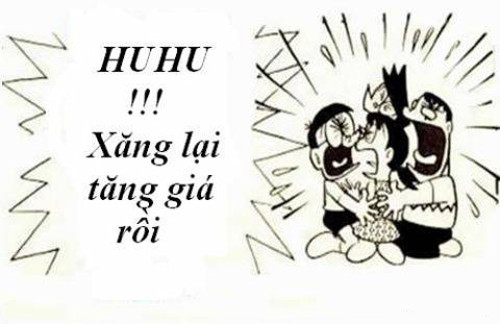 Từ đầu tuần, chuyện xăng tăng giá "âm thầm" lên gần 2000 đồng/lít đã khiến dân mạng phải kêu trời. Hàng loạt bức ảnh chế được tung lên mạng, nói lên sự lo lắng của người dân về chuyện giá xăng "nhảy" liên tục.