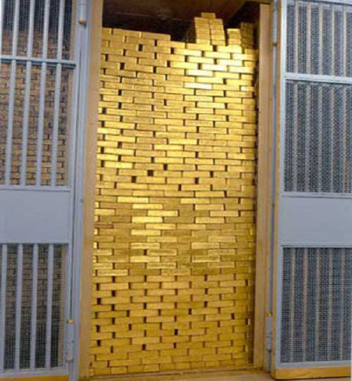 Ước tính, hầm vàng này lưu trữ khoảng 25% lượng vàng của thế giới với giá trị lên tới 270 tỷ USD. Ảnh: Wikimedia.