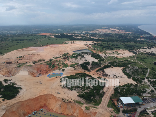Cây xanh không thể sống cạnh những nơi khai thác titan