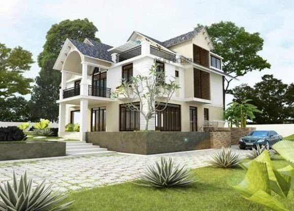 Nhà có địa hình phía Bắc cao, phí Nam thấp. Người Việt thường chọn hướng Nam để làm hướng chính xây nhà.