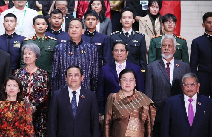 Thủ tướng Phạm Minh Chính tham dự buổi lễ. (Ảnh: Dương Giang/TTXVN).