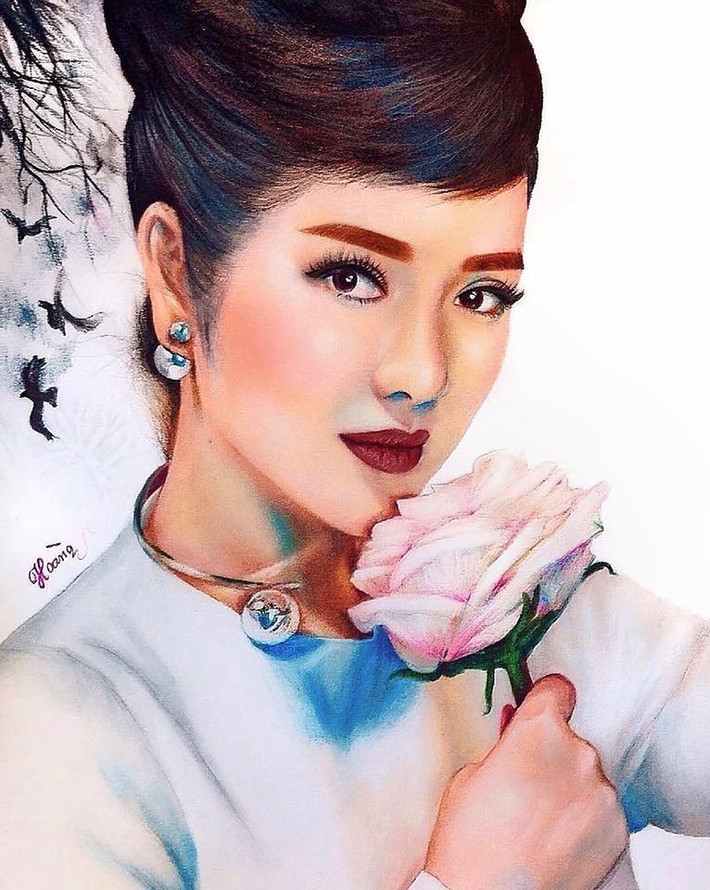 Đăng Hoàng cho biết, điều khó nhất trong mỗi bức tranh truyền thần đó là truyền tải cảm xúc của nhân vật. Các bức tranh được chàng trai hoàn thiện trong vòng 1 đến 2 tháng.