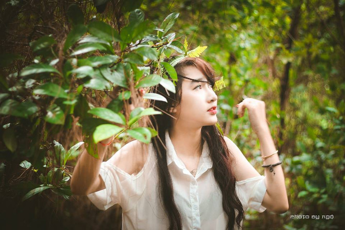 Cùng ngắm vẻ đẹp tinh khôi, ngọt ngào của Đài Trang, Hoa khôi Đại học Vinh. Ảnh trong bài: Facebook nhân vật.