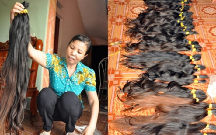 Nhờ nghề buôn tóc mà người dân xã Hồng Đà (huyện Tam Nông, Phú Thọ) được người ta biết đến với cái tên "làng tỷ phú", hàng trăm ngôi biệt thự mọc lên.