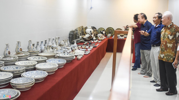Trong khuôn khổ Hội thảo quốc tế về giá trị di sản công viên địa chất Lý Sơn - Sa Huỳnh ngày 19/6, Quảng Ngãi trưng bày "kho cổ vật" của 9 con tàu đắm trên vùng biển Việt Nam.