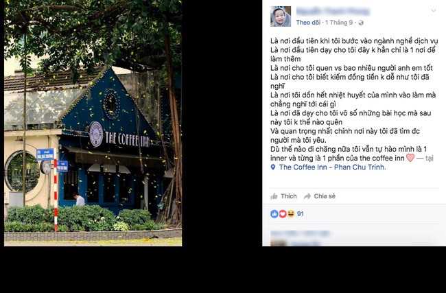 Có những bạn trẻ tìm được người yêu tại chính The Coffee Inn đã tỏ ra vô cùng tiếc nuối, buồn bã khi nơi chất chứa nhiều kỷ niệm của họ đã biến mất. Tuy nhiên, ẩn sau nỗi buồn chia ly đó vẫn là những hy vọng mới. Hy vọng rằng sự kết thúc của chặng đường The Coffee Inn sẽ lại mở ra một tương lai khác và được đông đảo các bạn trẻ đón nhận, yêu thích giống như trong quá khứ.