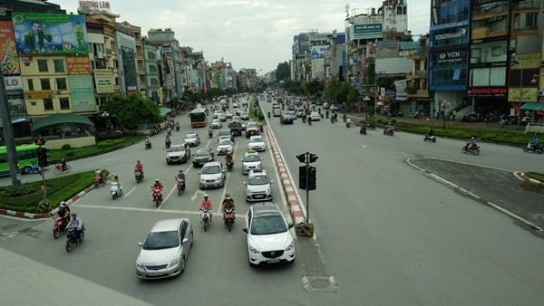 Đường Trường Chinh không xảy ra tình trạng ùn tắc.