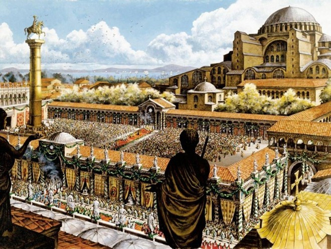 1. Constantine: Được đặt theo tên hoàng đế Constantine, thành phố đẹp và giàu có này là thủ đô của đế chế Byzantine. Công nghệ, nghệ thuật và văn hóa của Constantinople vượt trội hơn mọi thành phố khác của châu Âu trong hơn 1.000 năm. Nơi đây có những đường phố rộng lớn, tòa án, tòa nhà thượng viện, tường bảo vệ và một cánh cổng lớn bằng vàng, một khu chợ và còn nhiều công trình tuyệt vời khác. Đến thế kỷ 12, đồ khảm và lụa trở nên phổ biến ở Constantinople. Nhu cầu thưởng thức nghệ thuật của thời kỳ đó rất cao. Các cư dân đều khá giả và có thể chi tiền cho những món đồ đắt giá. Constantinople có ảnh hưởng tương đối lớn về cả văn hóa và nghệ thuật tới phương Tây, nhất là Venice (đối tác giao thương của thành phố).