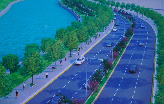 Dự kiến giữa năm 2024, tuyến đường ven sông Đồng Nai sẽ đưa vào khai thác. (Ảnh: Phối cảnh dự án).