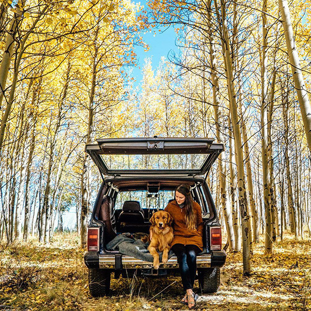 Trong bất cứ chuyến du lịch nào, Aspen đều là chú chó trung thành, người bạn đồng hành tuyệt vời, cùng cam cộng khổ với chủ. Dù là đi thuyền kayak, đi bộ đường dài, đi ô tô hay bơi lội trong hồ, Aspen luôn luôn tỏ ra hào hứng và vô cùng kích động.