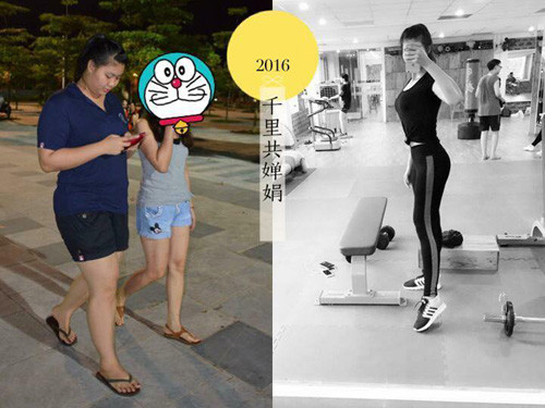 Hình ảnh mũm mĩm đó là khi Lan Tây đang học cuối năm lớp 11. Cô nàng luôn tự hào về chiều cao nổi trội 1m78 nhưng lại vô cùng tự ti vì cân nặng khủng: 100kg.