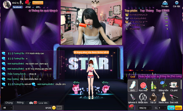 Phong trào gái xinh live stream trên các trang mạng giao lưu trực tuyến nổi tiếng như CCtalk hay IdolTV gần đây cũng nở rộ và thu hút sự quan tâm, theo dõi của đông đảo cư dân mạng. Và tại những môi trường này cũng ghi nhận khá nhiều vụ các cô gái trẻ đẹp, các idol gặp sự cố trong lúc đang ghi hình. Điển hình là trường hợp của Khả Vy - một cô gái rất nổi tiếng trên IdolTV với biệt danh "thánh quẩy", từng bị "lộ hàng" vì nhảy múa quá xung.