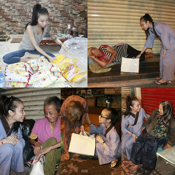 "Hạnh phúc tại tâm mới chính là thứ mà bao nhiêu của cải vật chất cũng không thể mua được. Hiểu ra được những điều này, biết hài lòng với cuộc sống thì sẽ bình yên cả thôi" - Tuyết Nhi vẫn dành trọn tâm trí cho những quan điểm tốt đẹp và hướng thiện như vậy. Ảnh trong bài: Facebook nhân vật.