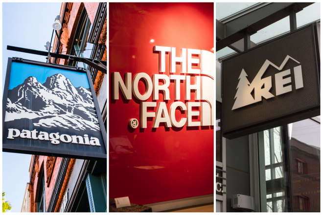 Tiếp theo là các thương hiệu nổi tiếng khác như Patagonia, the North Face, REI... Nhóm này chiếm tới 19 triệu người theo dõi trên Facebook. Ảnh: Adage.
