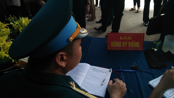 Lễ viếng Đại tá Trần Quang Khải tại quê nhà Bắc Giang được bắt đầu từ 16h30 chiều nay (20/6) cho đến 7h30 ngày 21/6.