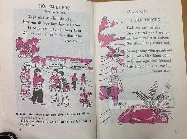 Trong ký ức của những cô cậu học sinh ngày ấy, đường đi học lúc nào cũng qua cánh đồng làng, trường thì lợp ngói đỏ, sân trường là nền đất chưa có bê tông. Tuổi học trò gắn liền hoa đồng nội và "mùa cây trái níu chân về...". Một thời còn đọng lại mãi trong lời hát: "Sáng nay em đi học sớm qua đồng lúa xanh xanh. Mẹ em nhanh nhanh tay cấy không chăng dây mà vẫn thẳng hàng".