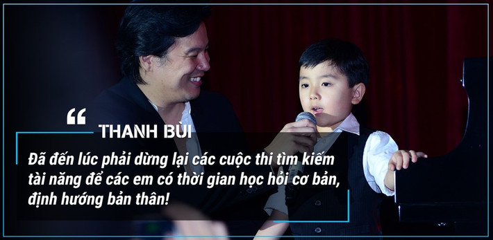 Thanh Bùi khẳng định anh không còn niềm tin vào những show truyền hình thực tế vì nhà sản xuất đang kinh doanh chứ không vì nghệ thuật. “Thị trường Việt Nam quá nhỏ thì tài năng không thể nào đủ để đáp ứng cho hàng loạt cuộc thi được”, giọng ca tài năng phát biểu.