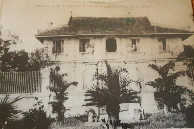 Một góc biệt phủ khi mới xây dựng.