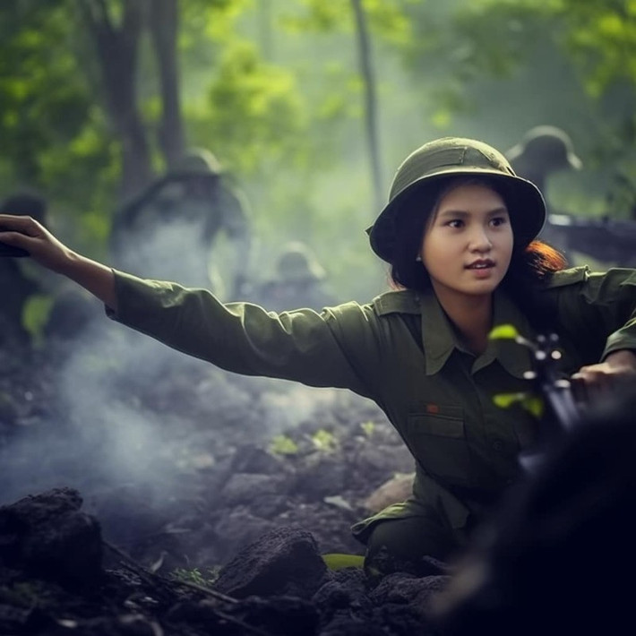 Khi chân dung hiện lên, cả nhóm lặng người. Hình ảnh cô gái Đồng Lộc hồn nhiên, tươi trẻ đã được tái hiện chân thực, có hồn, như trong một cuốn phim tài liệu lịch sử tua chậm lại.