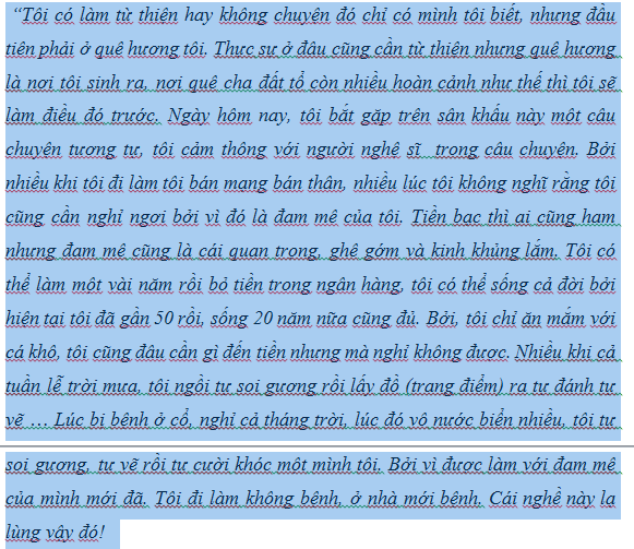 Toàn bộ đoạn chia sẻ của Hoài Linh về đam mê của mình tại Cười xuyên Việt.