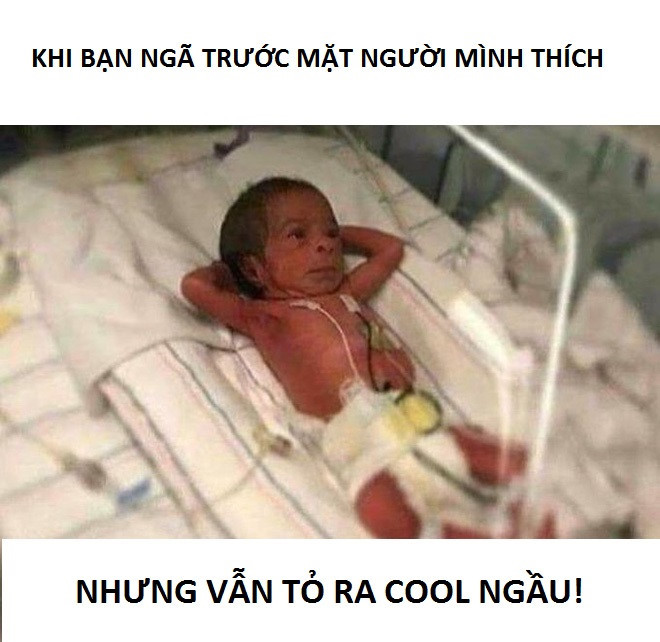 Biểu cảm "bá đạo" của nhóc tỳ vô tình phù hợp với nhiều tình huống khác nhau.